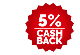5% Cash Back